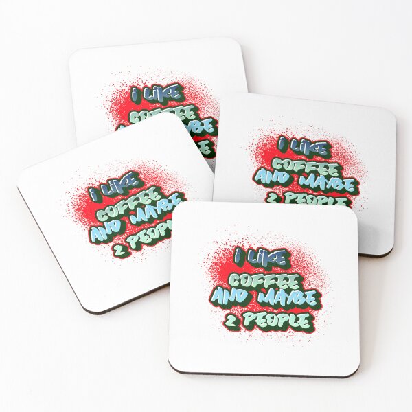 Item preview, I like Coffee and Maybe 2 people designed and sold by CreationsbYKz.