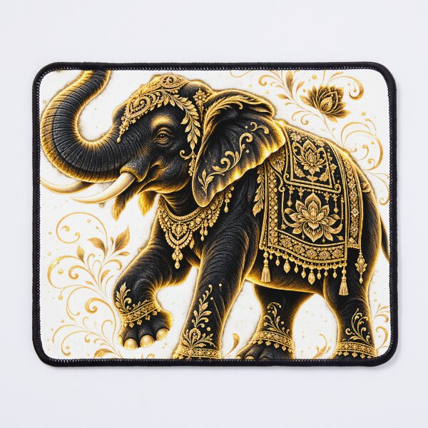 Item preview, Majestic Golden Elephant Ornamental T-Shirt Design designed and sold by Pawzenix.