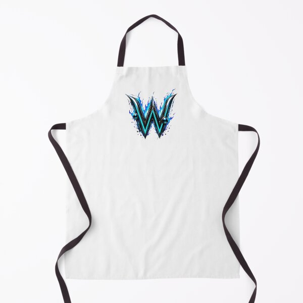 Item preview, AquaFlare Cipher The Teal Inferno Letter W designed and sold by BlissBlvdShop.