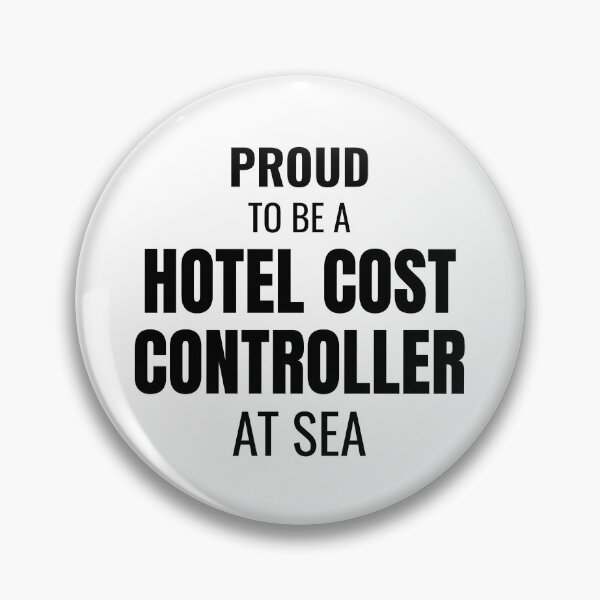 Item preview, Proud to be a Hotel Cost Controller at Sea (Black) designed and sold by ShipCrewNation.