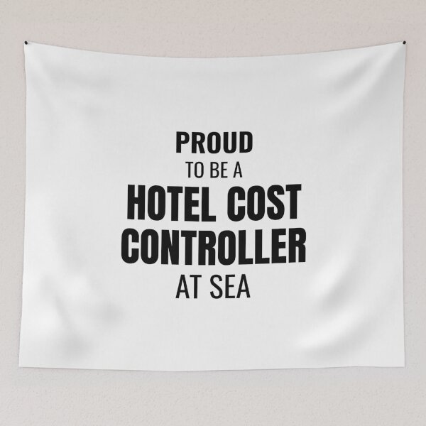 Item preview, Proud to be a Hotel Cost Controller at Sea (Black) designed and sold by ShipCrewNation.