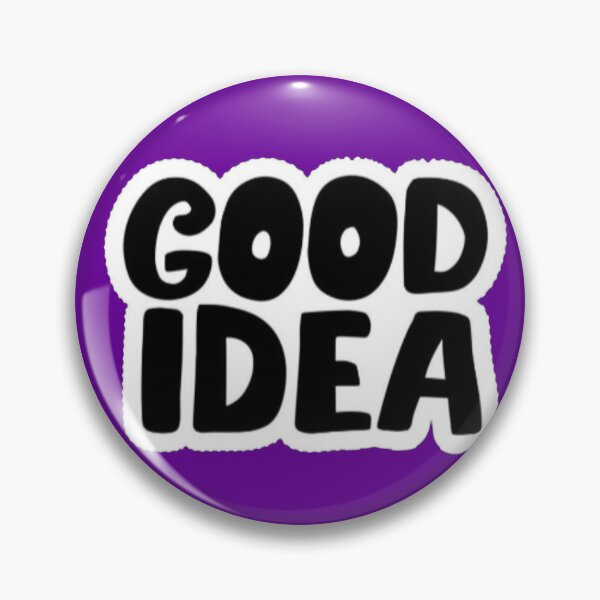 Item preview, Good Idea Bold Black and White Bubble Sticker designed and sold by Scro-Ciob-Shop.