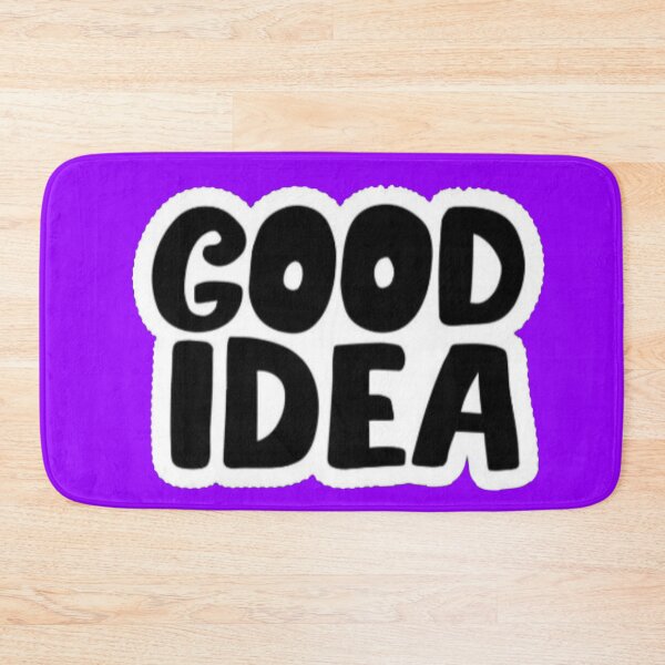 Item preview, Good Idea Bold Black and White Bubble Sticker designed and sold by Scro-Ciob-Shop.