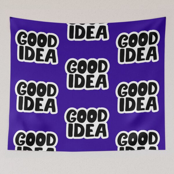 Item preview, Good Idea Bold Black and White Bubble Sticker designed and sold by Scro-Ciob-Shop.