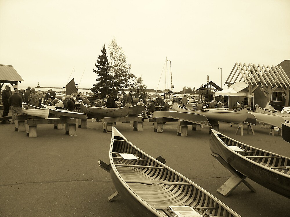 "Wooden Canoe Festival Grand Marais, MN" by Mark Odland Redbubble