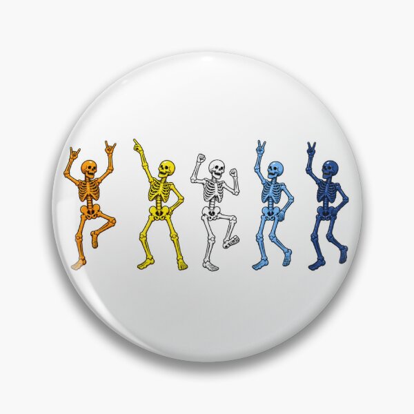 Item preview, Halloween Dancing Skeletons - AroAce Pride designed and sold by Travelslightly.