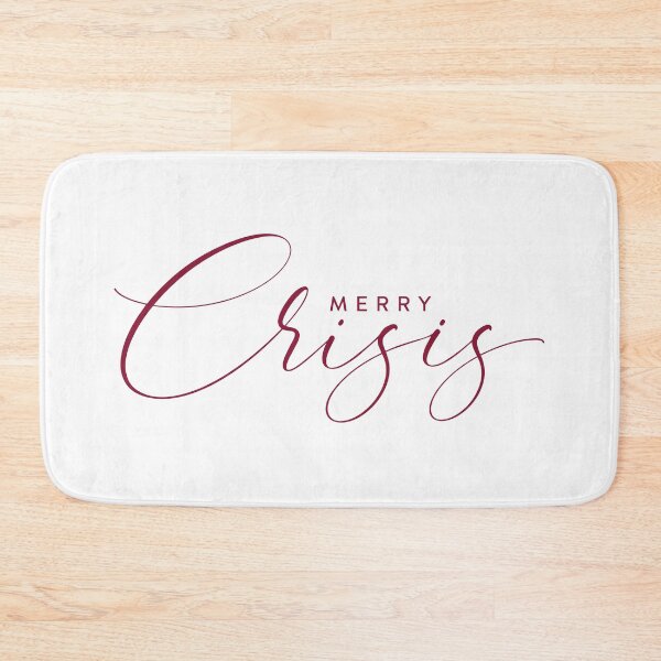 Item preview, Merry Crisis – Funny Sarcastic Christmas Typography designed and sold by astercat.