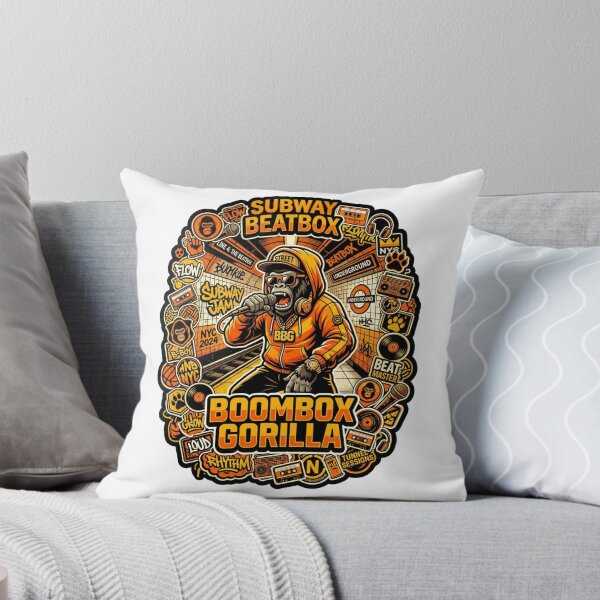 Item preview, Boombox Gorilla Beatboxing Sticker Bomb designed and sold by StickVerse by Owais.