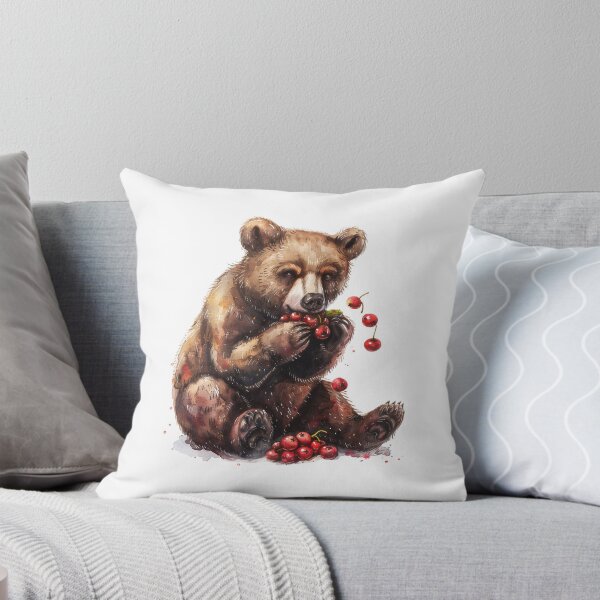 Item preview, Bear Cub | Cute Woodland Animal Watercolor Art designed and sold by Mandayartstudio.