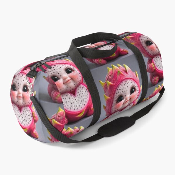 Item preview, Cute Dragon Fruit Baby Character Holding Heart Sliced Pitaya Fruit 3D Digital Art designed and sold by Dreamy Armine Art.