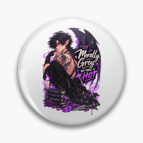 Item preview, Morally Grey But Make It Hot – Dark Romantasy Chibi Fantasy designed and sold by JPCuteDesign.