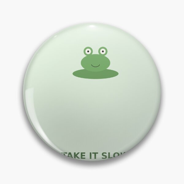 Item preview, Take It Slow Cute Frog Illustration designed and sold by kd2010.