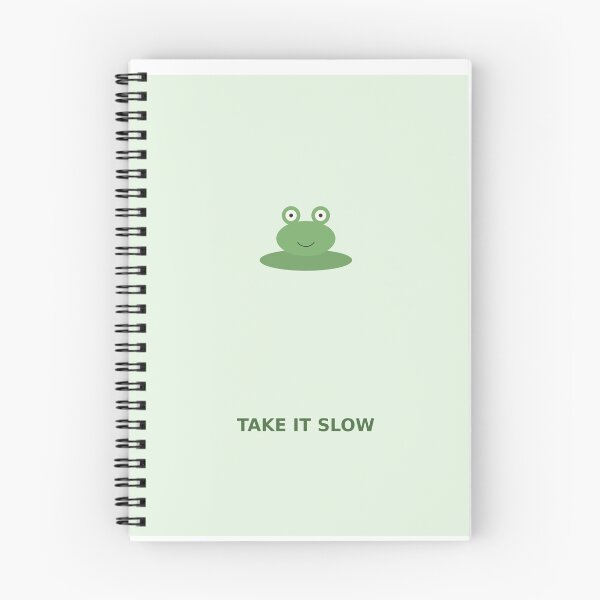 Item preview, Take It Slow Cute Frog Illustration designed and sold by kd2010.