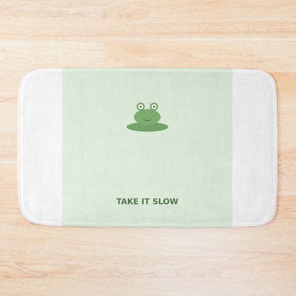 Item preview, Take It Slow Cute Frog Illustration designed and sold by kd2010.