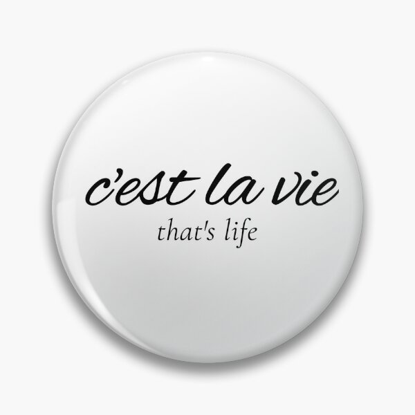 Item preview, C'est La Vie That's Life French Quote Typography designed and sold by BMA.