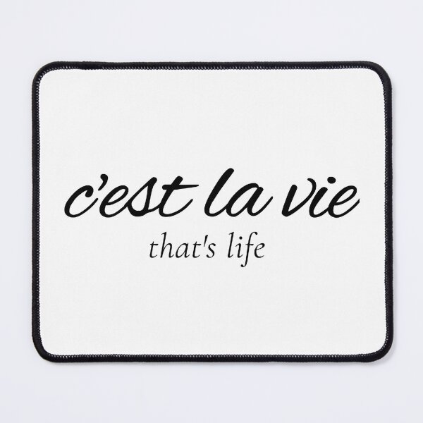 Item preview, C'est La Vie That's Life French Quote Typography designed and sold by BMA.