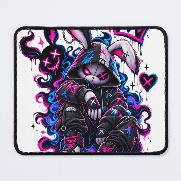 Item preview, Dark Neon Rabbit Streetwear designed and sold by VYBORA Studio.