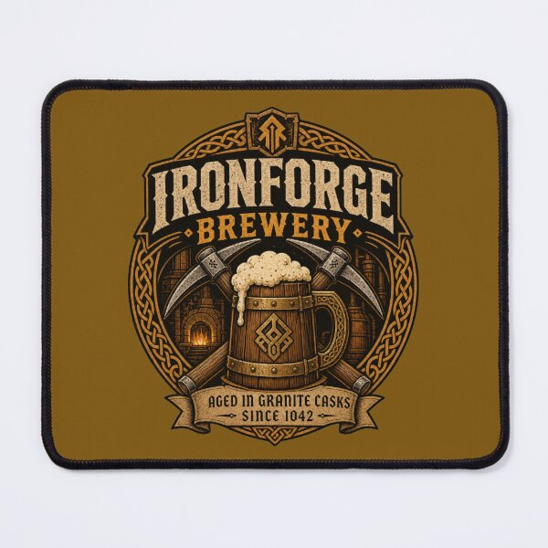 Item preview, Ironforge Brewery - Dwarven Craft Ale DND RPG Meme designed and sold by Dice_Goblin_Studio.