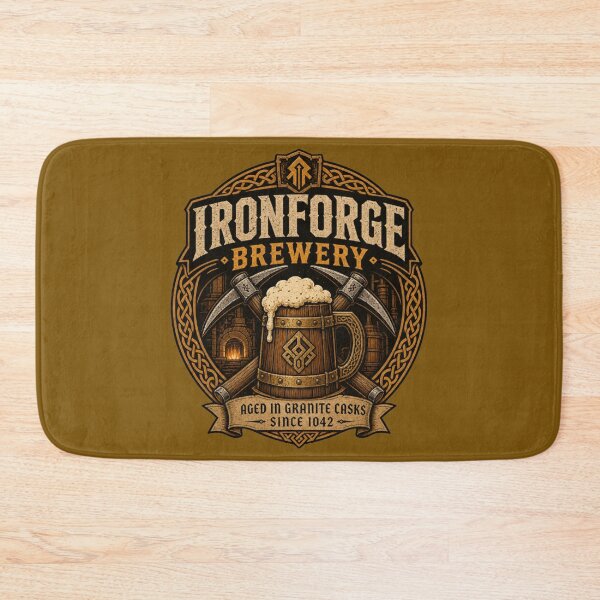 Item preview, Ironforge Brewery - Dwarven Craft Ale DND RPG Meme designed and sold by Dice_Goblin_Studio.
