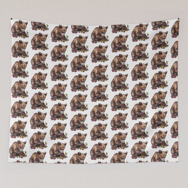 Item preview, Bear Cub | Cute Woodland Animal Watercolor Art designed and sold by Mandayartstudio.