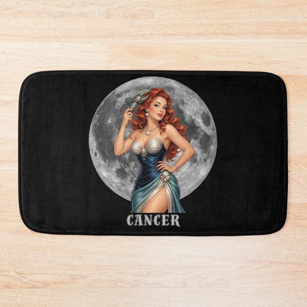 Item preview, Cancer Zodiac Pin-Up – Retro Astrology Woman designed and sold by tellia-kallisto.