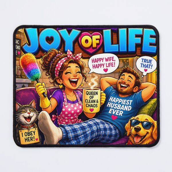 Item preview, A CHEERFUL WIFE IS THE JOY OF LIFE designed and sold by Smoothseer.