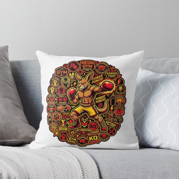 Item preview, Boxing Kangaroo Throwing  designed and sold by StickVerse by Owais.