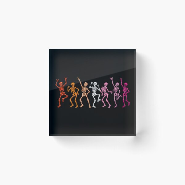 Item preview, Halloween Dancing Skeletons - Lesbian Pride designed and sold by Travelslightly.