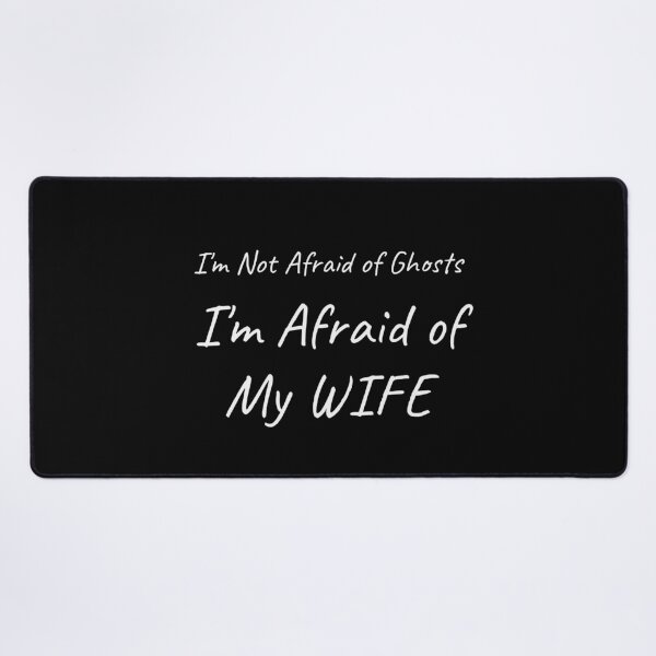 Item preview, I'm Not Afraid of Ghosts I'm Afraid of My Wife Funny Halloween Tee designed and sold by low battery meme design.