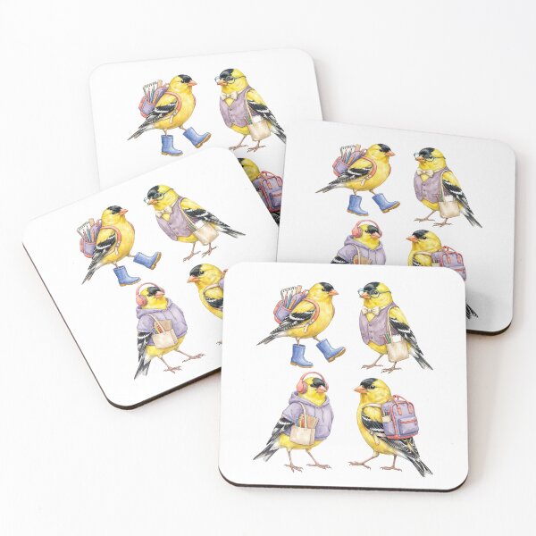 Item preview, Goldfinch School Sticker Set designed and sold by Roy & Tiffany.