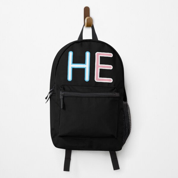 Item preview, HE/HIM Trans Flag Pronouns designed and sold by MAN3ATR.