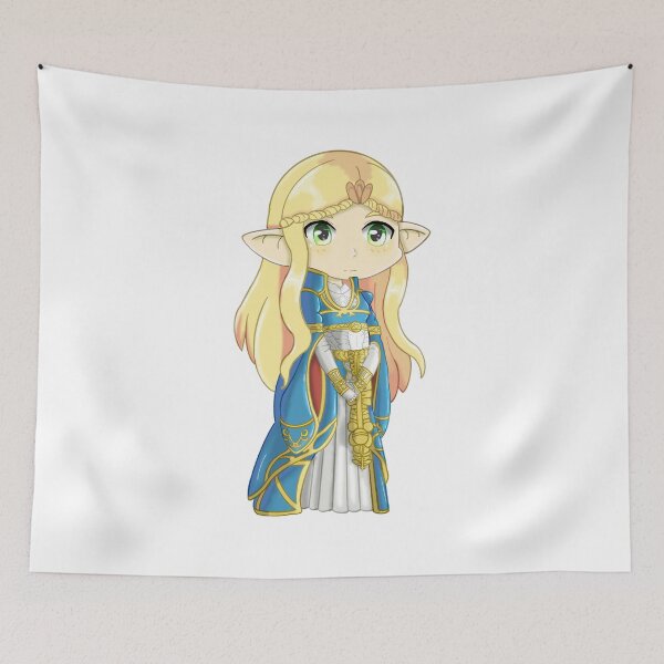 Artikelvorschau, Prinzessin Zelda von Hyrule – Breath of the Wild Fan-Art-Illustration entworfen und verkauft von Cosplay Evolution.