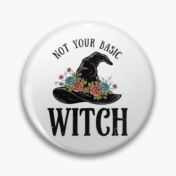 Item preview, funny Halloween Black Witch Hat Floral Witches gift designed and sold by Amzkao.