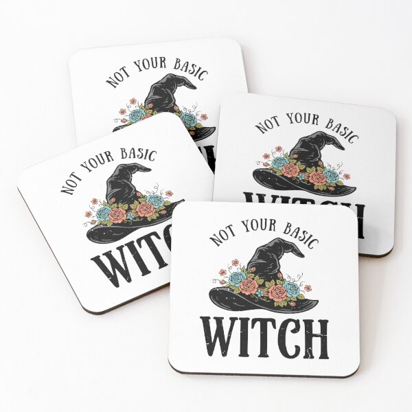 Item preview, funny Halloween Black Witch Hat Floral Witches gift designed and sold by Amzkao.
