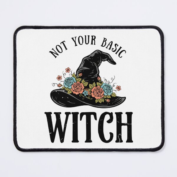 Item preview, funny Halloween Black Witch Hat Floral Witches gift designed and sold by Amzkao.