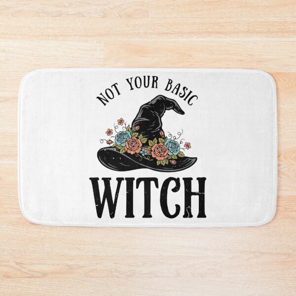 Item preview, funny Halloween Black Witch Hat Floral Witches gift designed and sold by Amzkao.