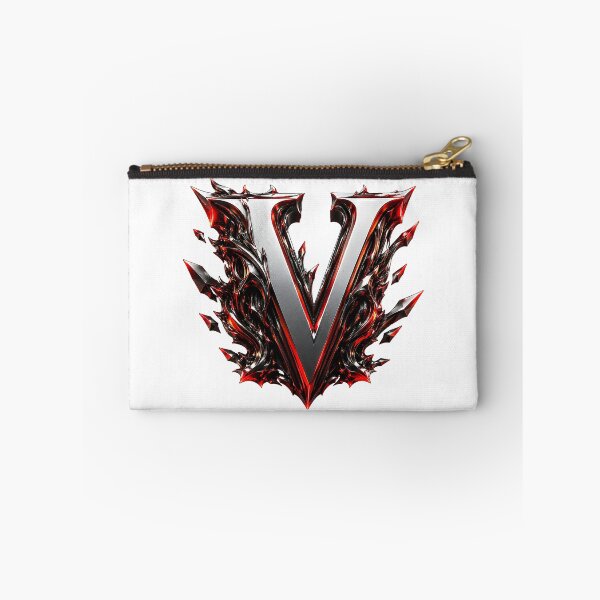 Item preview, Crimson Steel Alphabet of Power Letter V designed and sold by BlissBlvdShop.