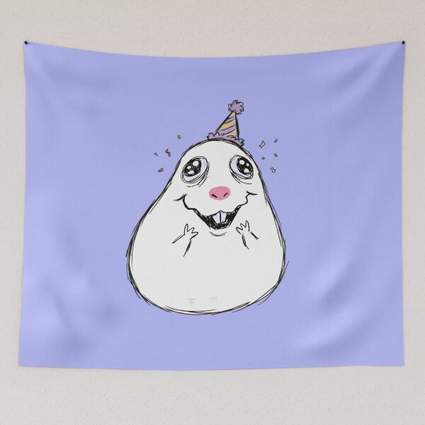 Item preview, Goofy Hamster Birthday Party Meme Drawing designed and sold by Pickmash.