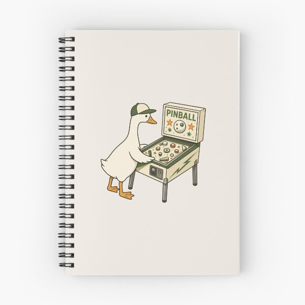 Item preview, Pinball Goose Funny Arcade Gamer, Silly Duck Retro Pinball Machine designed and sold by Quiajia.