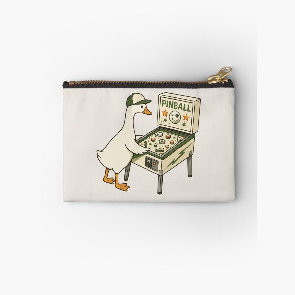 Item preview, Pinball Goose Funny Arcade Gamer, Silly Duck Retro Pinball Machine designed and sold by Quiajia.