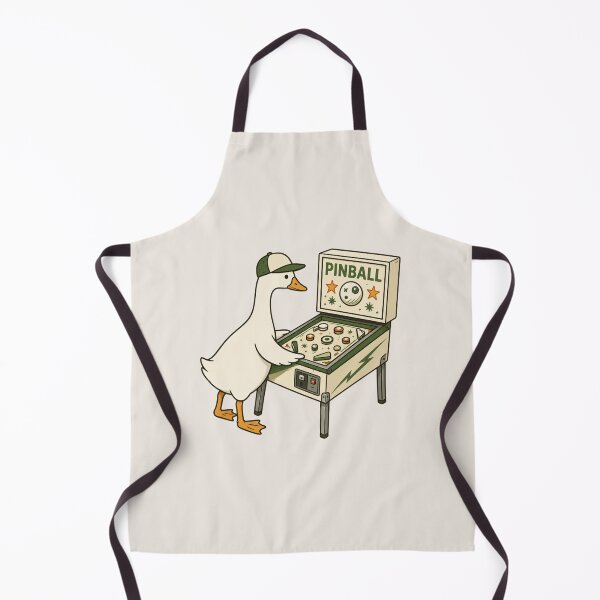 Item preview, Pinball Goose Funny Arcade Gamer, Silly Duck Retro Pinball Machine designed and sold by Quiajia.