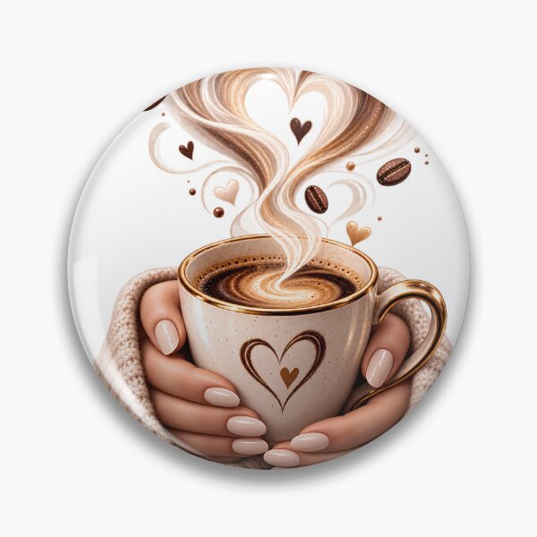 Item preview, Cozy Coffee | Heart Steam & Warm Coffee Moment designed and sold by CalmMandala.