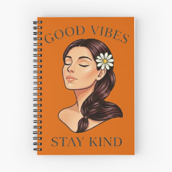 Item preview, Good Vibes Stay Kind Woman - Inspirational Daisy Girl Art designed and sold by Northern Glow Art.