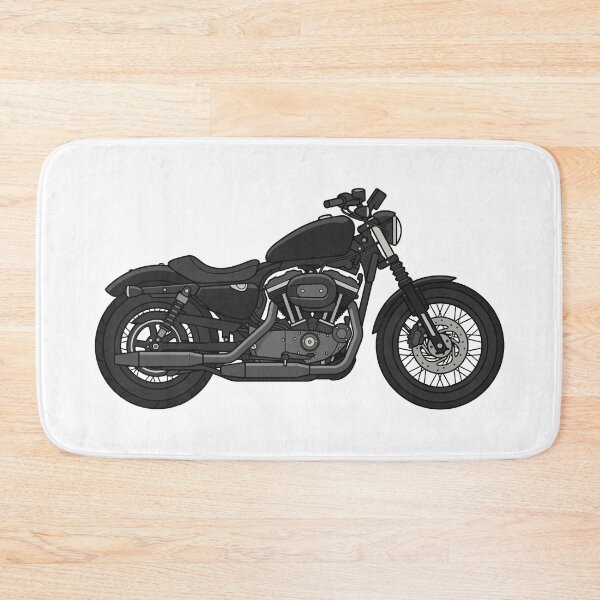 Item preview, Matte Black Harley-Davidson Sportster Vector - Clean Line Art Illustration designed and sold by Leeded.