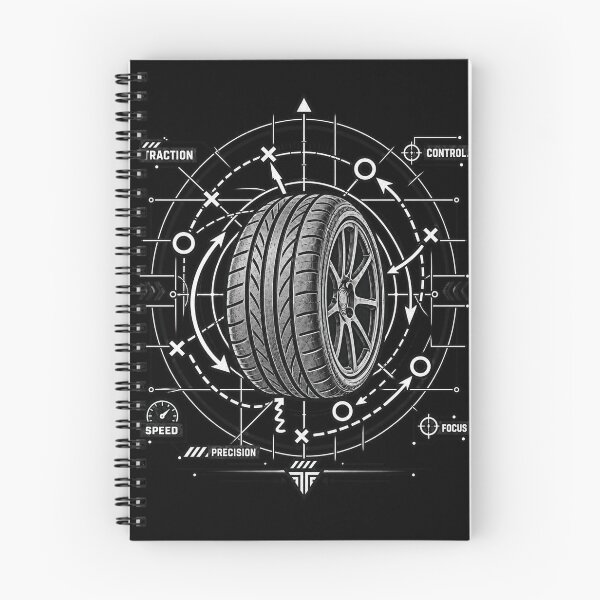Item preview, Racing Tire Blueprint Car Enthusiast Design designed and sold by PrintGo26.