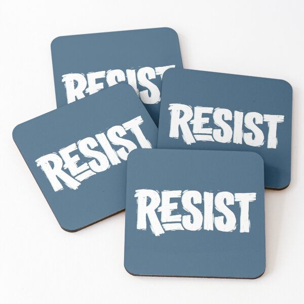 Item preview, Resist Political Protest Linocut Typography designed and sold by KiwiRider.
