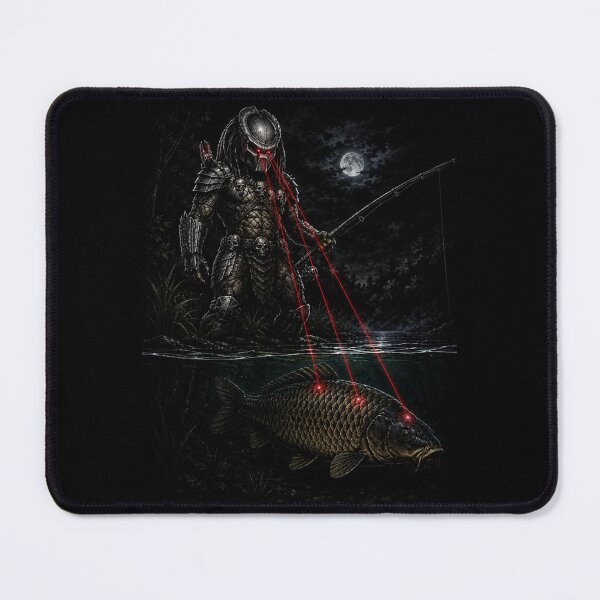 Item preview, Ultimate Alien Hunter Red Laser Fishing - Funny Sci-Fi Parody designed and sold by GeekAnglerStore.