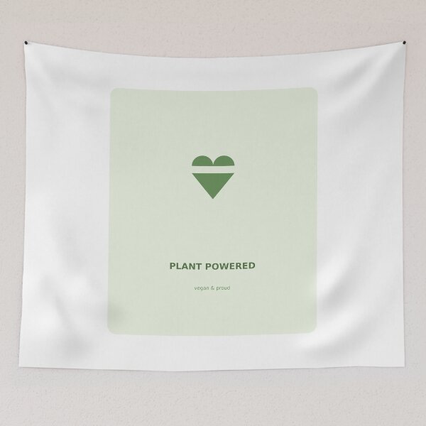 Item preview, Plant Powered Vegan Heart designed and sold by kd2010.