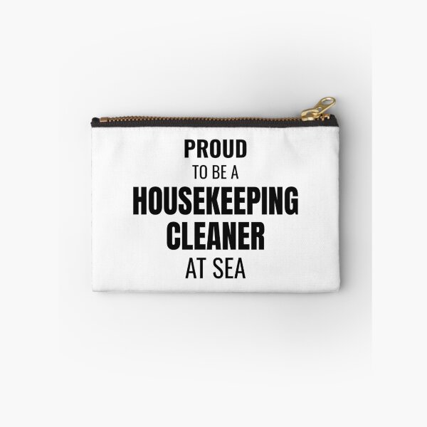 Item preview, Proud to be a Housekeeping Cleaner at Sea (Black) designed and sold by ShipCrewNation.