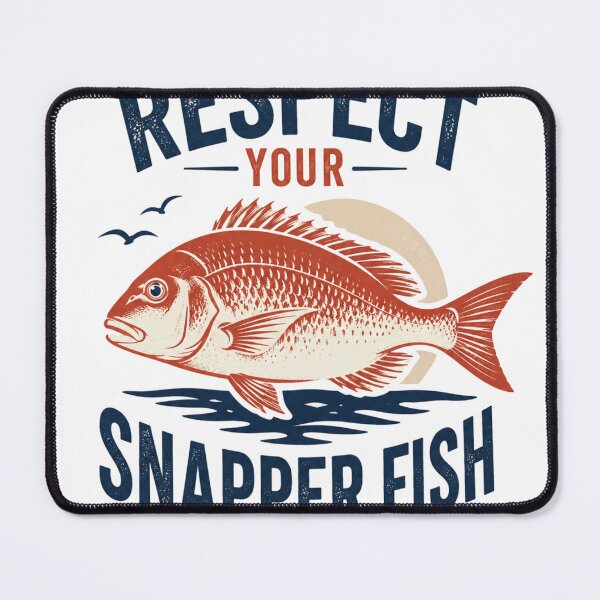 Item preview, Respect Your Snapper Fish Australian Fishing Girl Vintage Retro Design designed and sold by Yellowriversss.
